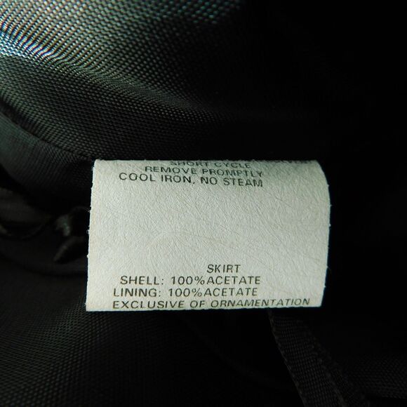 Jessica McClintock Gunne Sax Black Maxi Skirt Lined Ruffle Women's Size 3 NWOT - Picture 5 of 12